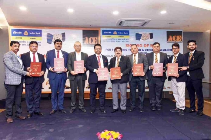 Indian Bank Partners with ACE Limited to Empower Farmers with Easy Financing Solutions