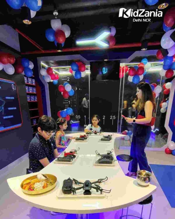 Young pilots, get ready! At KidZania Delhi NCR’s Drone Hub to build & fly their own drones.