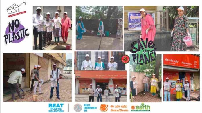 Bank of Baroda, Business Correspondents, World Environment Day 2025, Palghar clean-up, Plastic pollution, Beat Plastic Pollution, Community drive, Environmental awareness, Grassroots initiative, Sustainable Development Goals ,SDGs, Rural development, Tribal schools clean-up, Public clinics clean-up, Market clean-up, Bank Sakhis, Waste management, Plastic-free campaign, UNEP World Environment Day, Corporate social responsibility, India environment,Tycoon World,