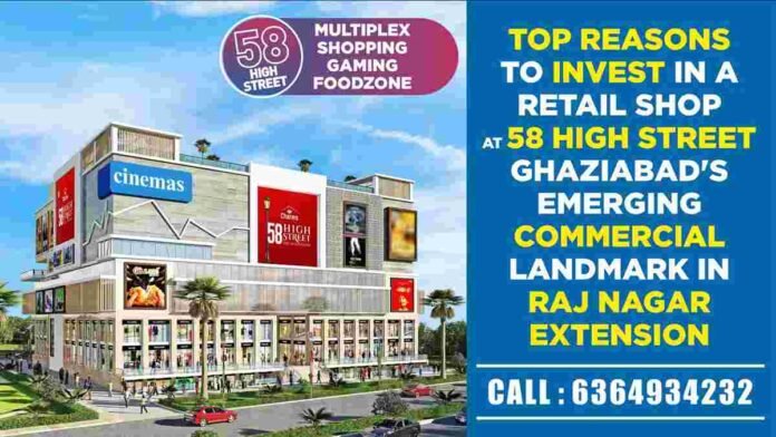 Ghaziabad investment, retail shop ROI, Raj Nagar Extension property, commercial real estate Ghaziabad, Charms India, high rental yield