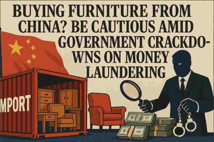 Buying Furniture from China? Be Cautious Amid Government Crackdowns on Money Laundering