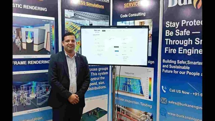 Burkan Engineering, INS & OUTS 2025, fire safety, digital fire safety, fire safety solutions, Best Innovation Award, AI fire risk assessment, VR fire training, ArchiBuild Exhibition, PHDCCI, Satnam Singh Sandhu, fire engineering, building safety, smart buildings, Chandigarh