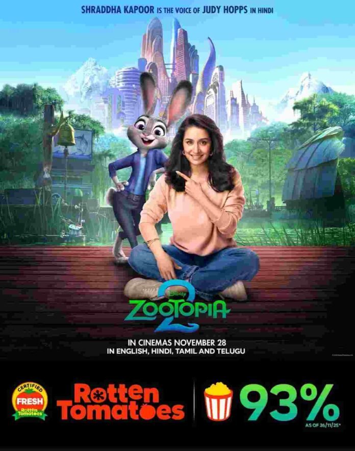 Verdict is out! Zootopia 2 emerges as Disney's best animation film with 93% Rotten Tomatoes score