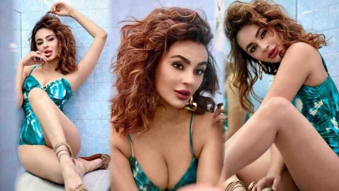 Seerat Kapoor monokini, Seerat Kapoor beach photos, green starfish monokini, Seerat Kapoor sheer skirt, Seerat Kapoor viral pictures, winter holiday fashion 2025,Seerat Kapoor, Actress Seerat Kapoor
