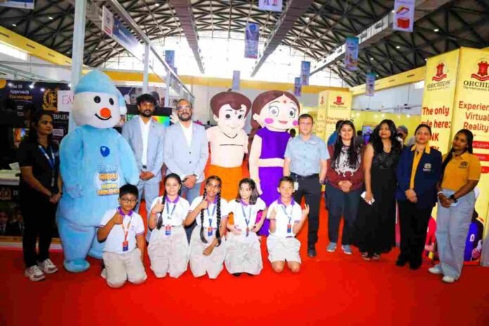 Hyderabad Kids Fair 2025, HITEX hyderabad, ample reach, Gamology Zone, Robotics Workshops, LEAP Robots, Children Book of Records