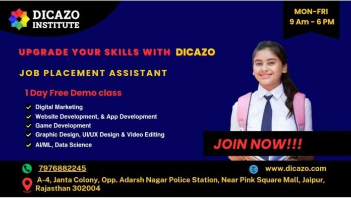 Dicazo Computer Institute, digital skills training Jaipur, practical computer courses, career oriented institute