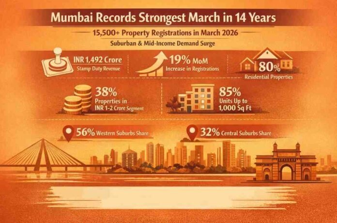 Mumbai records strongest March in 14 years with 15,500+ property registrations