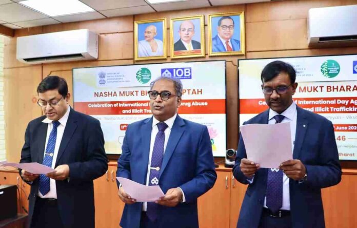 Indian Overseas Bank Joins ‘Nasha Mukt Bharat Saptah’ with Nationwide Pledge for a Drug-Free India