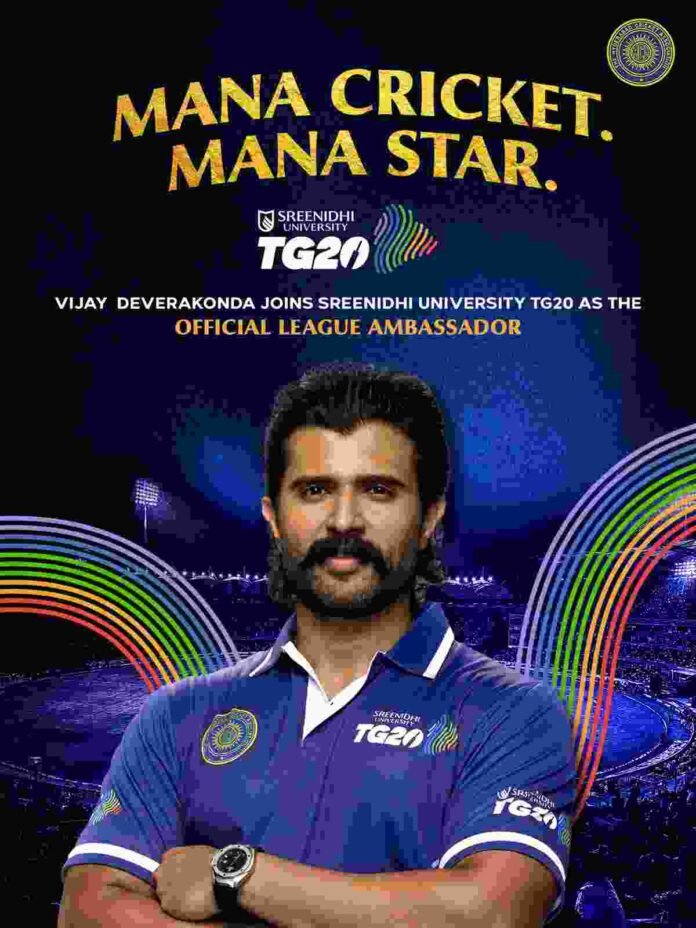 Vijay Deverakonda announced as Brand Ambassador for Sreenidhi University TG20