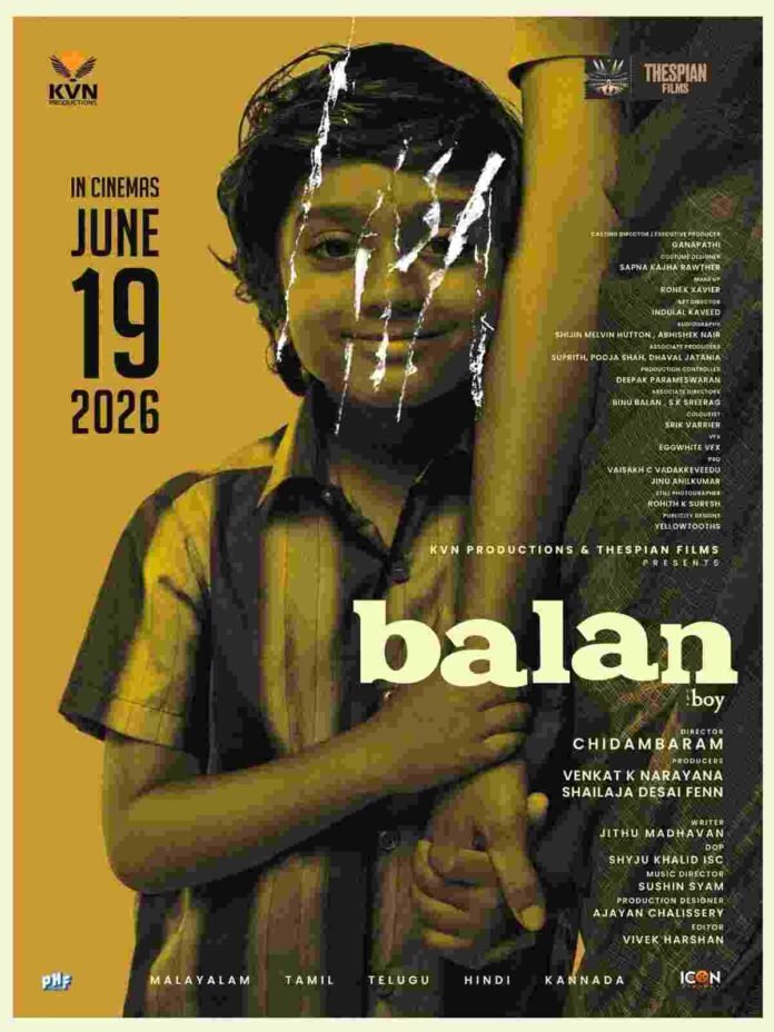 KVN Productions and Thespian Films’ Balan The Boy joins hands with Zee Music Company for its music rights ahead of its 19th June release