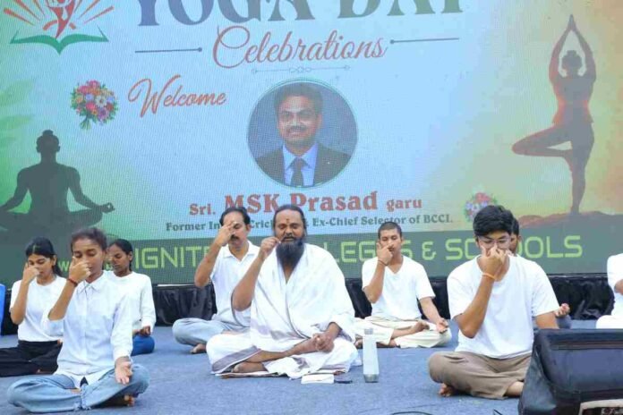 Ignite Institutions, ample reach, International Yoga Day 2026, Ignite Jr Colleges and schools,Hatha Yoga, Pranayama, Holistic Health, holistic living, International Day of Yoga,