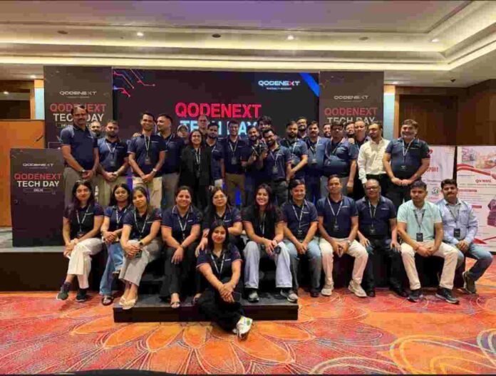 QodeNext Tech Day, intelligent traceability, supply chain automation, connected enterprise solutions, enterprise mobility, RFID solutions, AI-powered machine vision, QodeNext India, S R Srinivasan