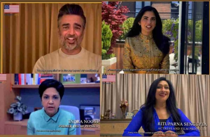 Indra Nooyi, Rituparna Sengupta, R. Madhavan, Sunita Williams, Abhinav Bindra, Isha Ambani and Leading Indian Voices Celebrate America's 250th Year