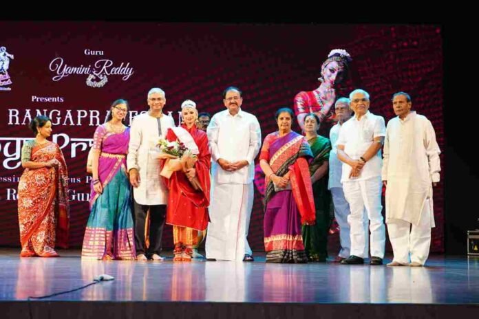 A Stunning Kuchipudi Debut: Dhanya Prasad's Rangapravesham Graced by M. Venkaiah Naidu