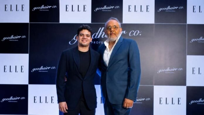 Goodhairr Co. founders and celebrity guests at the BIOMEND and BLONDIE Mumbai launch event