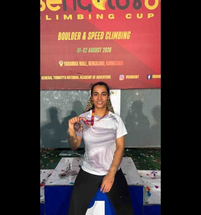 Sports Climber Shivpreet Pannu wins bronze at Bangalore Cup, eyes Asian Cup in South Korea