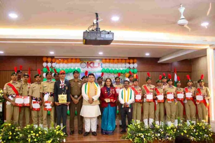 KLH University, 80th Independence Day, KLH Aziznagar, KLH Bachupally, KLH Global Business School, Hyderabad Education News, NCC Cadets, Viksit Bharat, Koneru Lakshman Havish