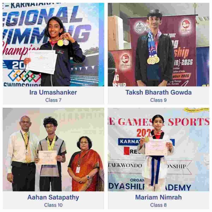 Trio World School students achieve national honors in CISCE games and SGFI selections