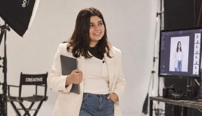 Aditi Sharma, Founder and Director of Hey Prachar, presenting modern growth agency strategies and digital business solutions