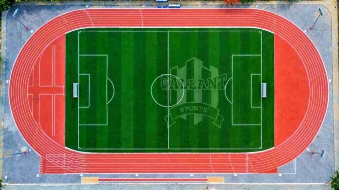 Overview of the MIT Manipal multi-sport outdoor facility developed by Gallant Sports and Infra